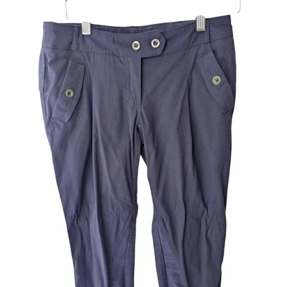 Lululemon Pedal Power Cycling Pant Dense Purple Reflective Commuter Trouser Sz 6 - Picture 5 of 12